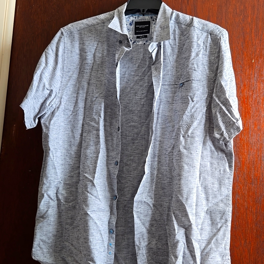 Denim & Flower Xlarge button-down shirt